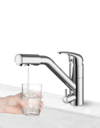 Смеситель для кухни Paulmark HESSEN He213017-CR на раковину хром